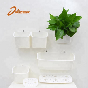 New self watering plant plastic pot hanging wall planter