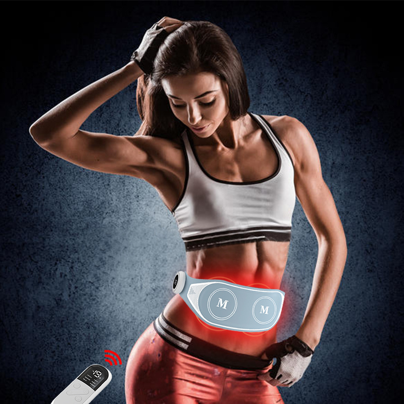 Portable Cordless Electric Fast Heating Waist Belt Device EMS Muscle Stimulator Waist Slimming Belt For Men and Women Use