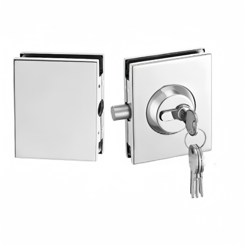 Kensharp Stainless Steel Glass Hardware Frameless Sliding Door Bottom Square Lock