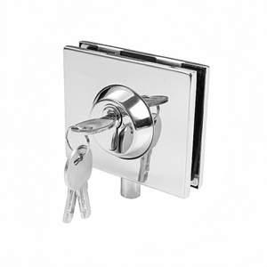 Kensharp Stainless Steel Glass Hardware Frameless Sliding Door Bottom Square Lock