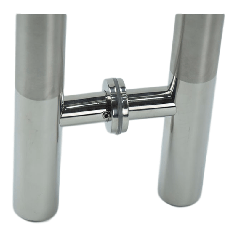 Silver Glass Door Handle Push Handle Wholesale Modern Stainless Steel Bathroom Shower Glass Door Handle