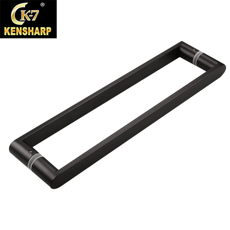 Kensharp Stainless Steel 201 Square Aluminum Black Handles Barn Long 24 Inch Pull Door Handle