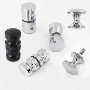 Factory Shower Hardware Fitting Accessories Glass Door Pull Knob Bathroom Glass Door Accessories Durable Metal Small Door Knob