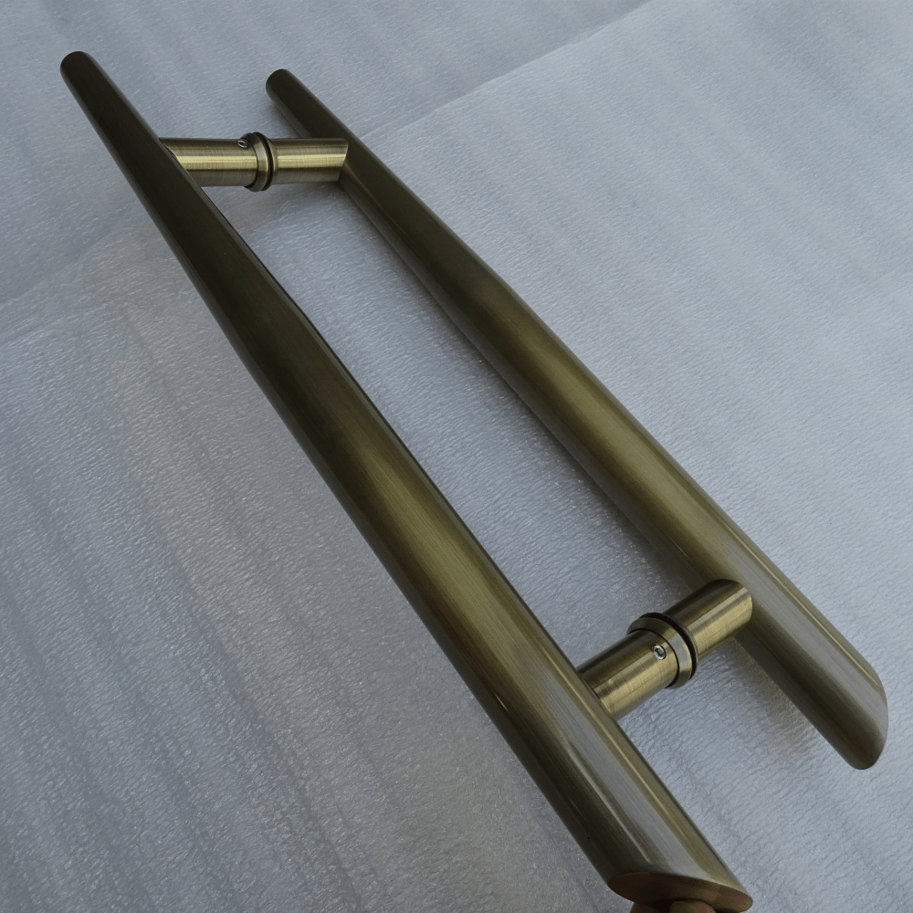 Classical Conical Brass Lever Bronze Pull Handle For Aluminum Door