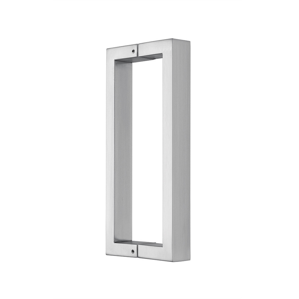 D Square Type Pull Doors To Back Handle Main Modern Front Satin Nickel Spray Powder Matt Black Handles For Frameless Glass Door