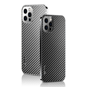 popular carbon fiber texture stainless steel metal phone case  for Iphone 13 pro max  phone case for Iphone  12 pro max  case