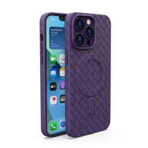 Weave Grain Breathable Shockproof Soft Tpu magnetic Mobile Cell Phone Case  For Apple Iphone 15 Pro Max 14 12 Phone Case Cover