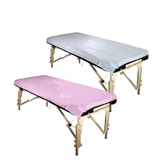 Nonwoven Disposable Single Use Flat Bed Sheet Plastic Waterproof Bed Sheets for hospital  and Massage Table Use