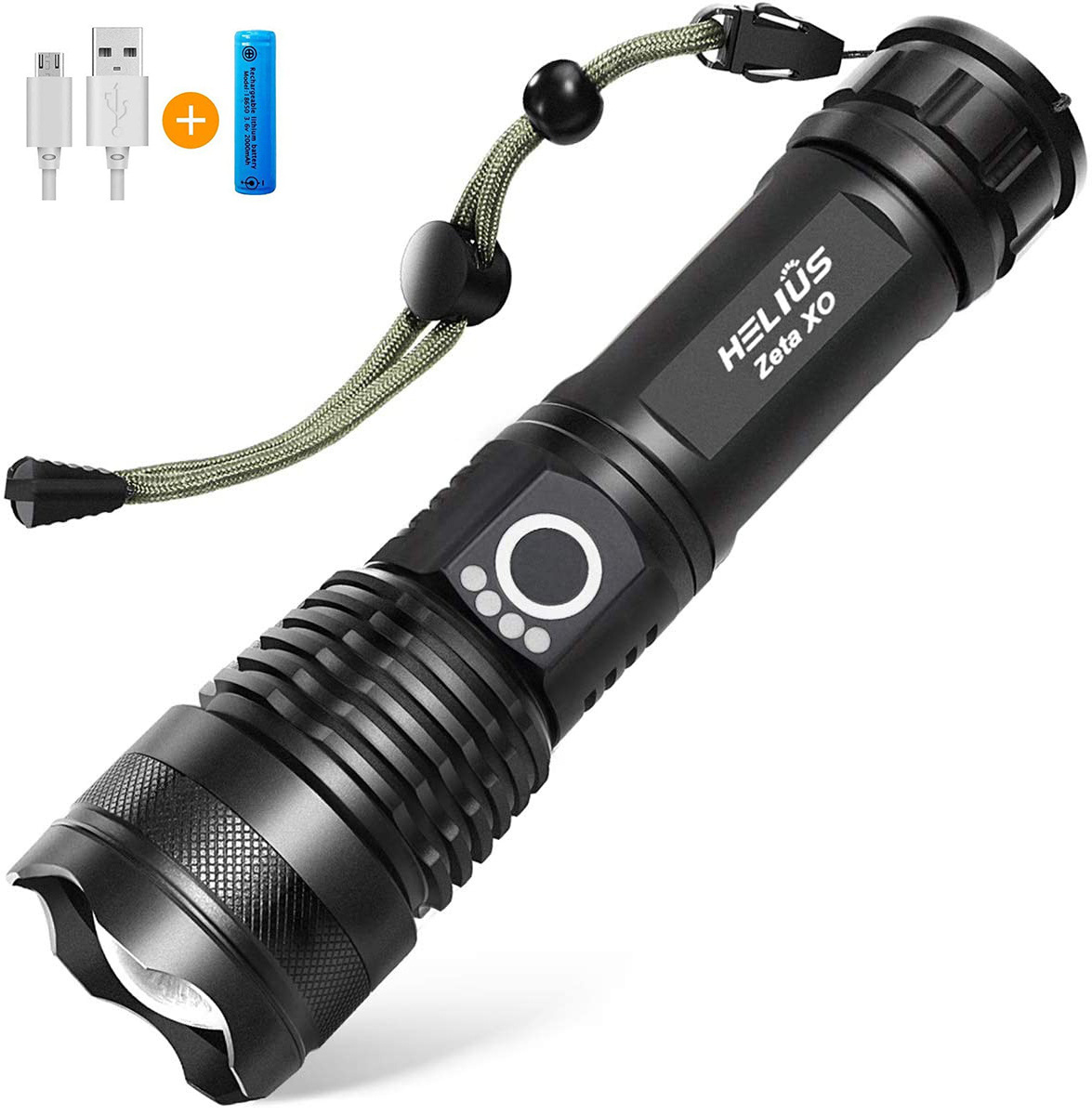 Hot Sale Cheap XHP50 26650 Zoom Powerful LED Flashlight 3500 Lumens Camping USB Waterproof Rechargeable Torch Light Flashlight