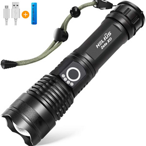 Hot Sale Cheap XHP50 26650 Zoom Powerful LED Flashlight 3500 Lumens Camping USB Waterproof Rechargeable Torch Light Flashlight