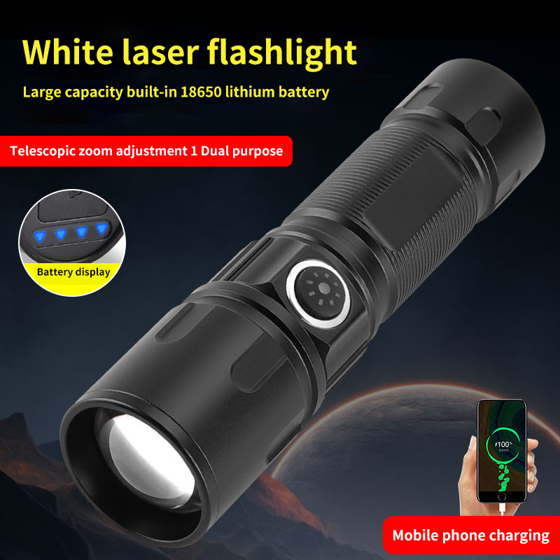 Helius High Quality Compact Long Distance Shooting USB Rechargeable Function LED Super Bright Mini Portable Small Flashlight