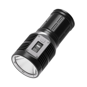 High-end Type-c charging Luxury OLED display Built-in 4pcs 18650 battery P90 LED Flashlight