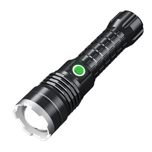 High Brightness Long Shot Led Micro Usb Rechargeable Zoom Portable Camping High Power Super Torch Tactical Flashlight