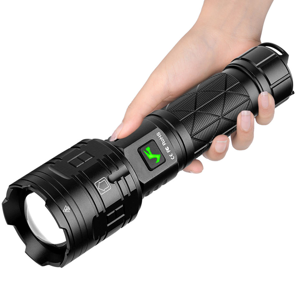 Helius XHP160 Zoom 5000LM Rechargeable Torch Brightest Tactical Camping Outdoor Most Powerful Led Flashlights