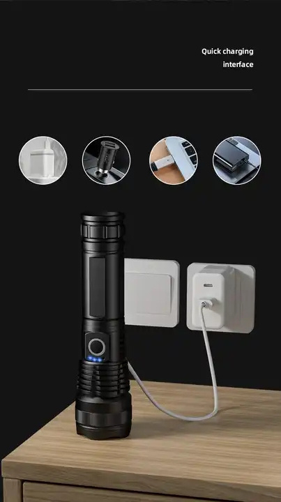 4-mode 3000m26650 battery100000 Lumen  gun breech white lazer light  rechargeable usb p70 led torch tactical light flashlights