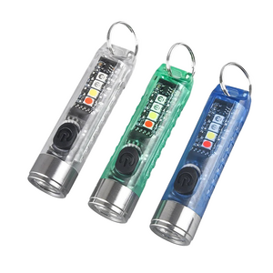 Helius Mini Keychain LED Rechargeable Portable Magnetic USB High Power Camping Long Range Light Flashlight