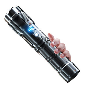 XHP360 High Power LED Flashlights With zoom 5000000LM Super Bright Outdoor Long Shot Tactical Flashlights Emergency Power Bank