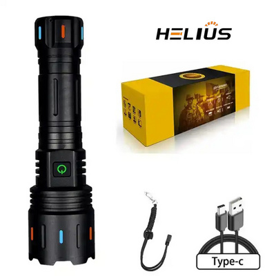 Super Bright Camping Outdoor High 100000 Lumen Power Long Range white laser Rechargeable Torch Light Led Tactical Flashlights