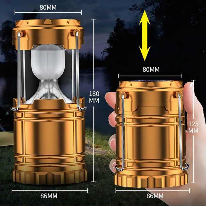 Wholesale High Quality Hot Sale Portable Led Light Handle Solar Emergency Night Light Camping Light