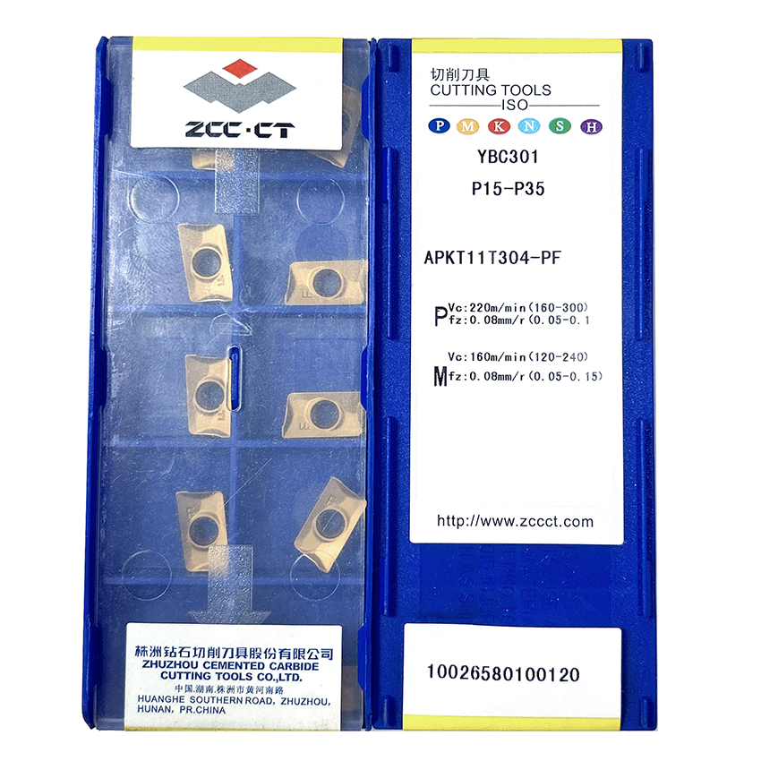 ZCC APKT YBC251 APKT160408-PF Inserts SERDI Carbide Valve Seat Cutter Serdi Insert CNC Insert Lathe Machine Cutting Tools