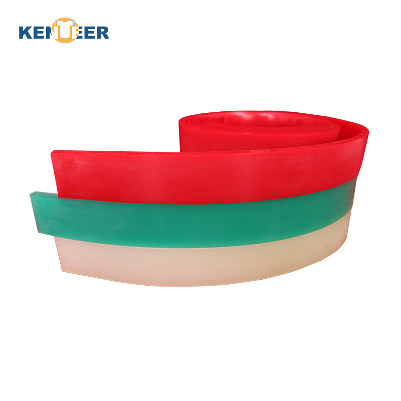 Factory price wholesale roll polyurethane silk screen printing rubber squeegee blade