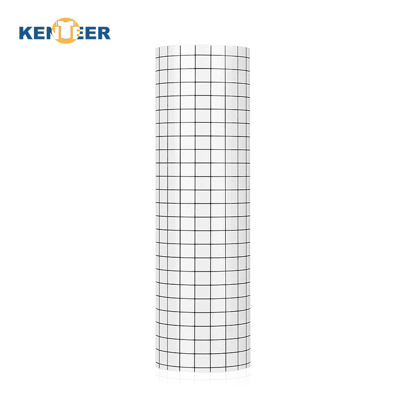 Wholesale waterproof removable clear grid self adhesive vinyl paper application film transfer tape roll for vinyl