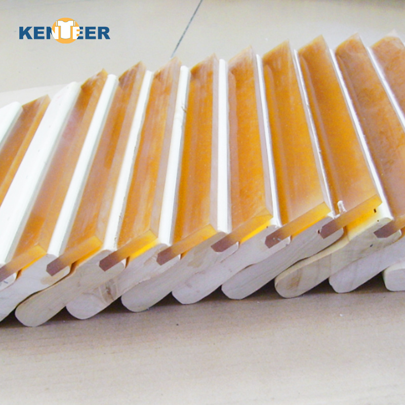 Factory price wooden handle squeegee blade rubber silk screen printing ink scraper