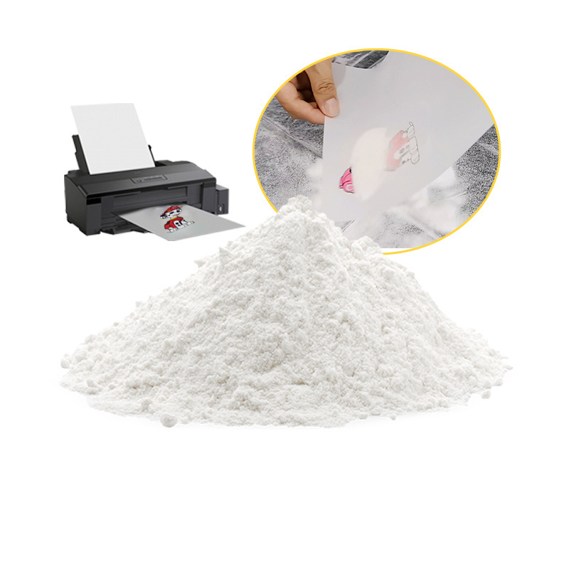 DTF Hot Melt White Black Soft High Stretchable DTF Powder 1Kg TPU Adhesive Gum For DTF T- shirt Heat Transfer Printing