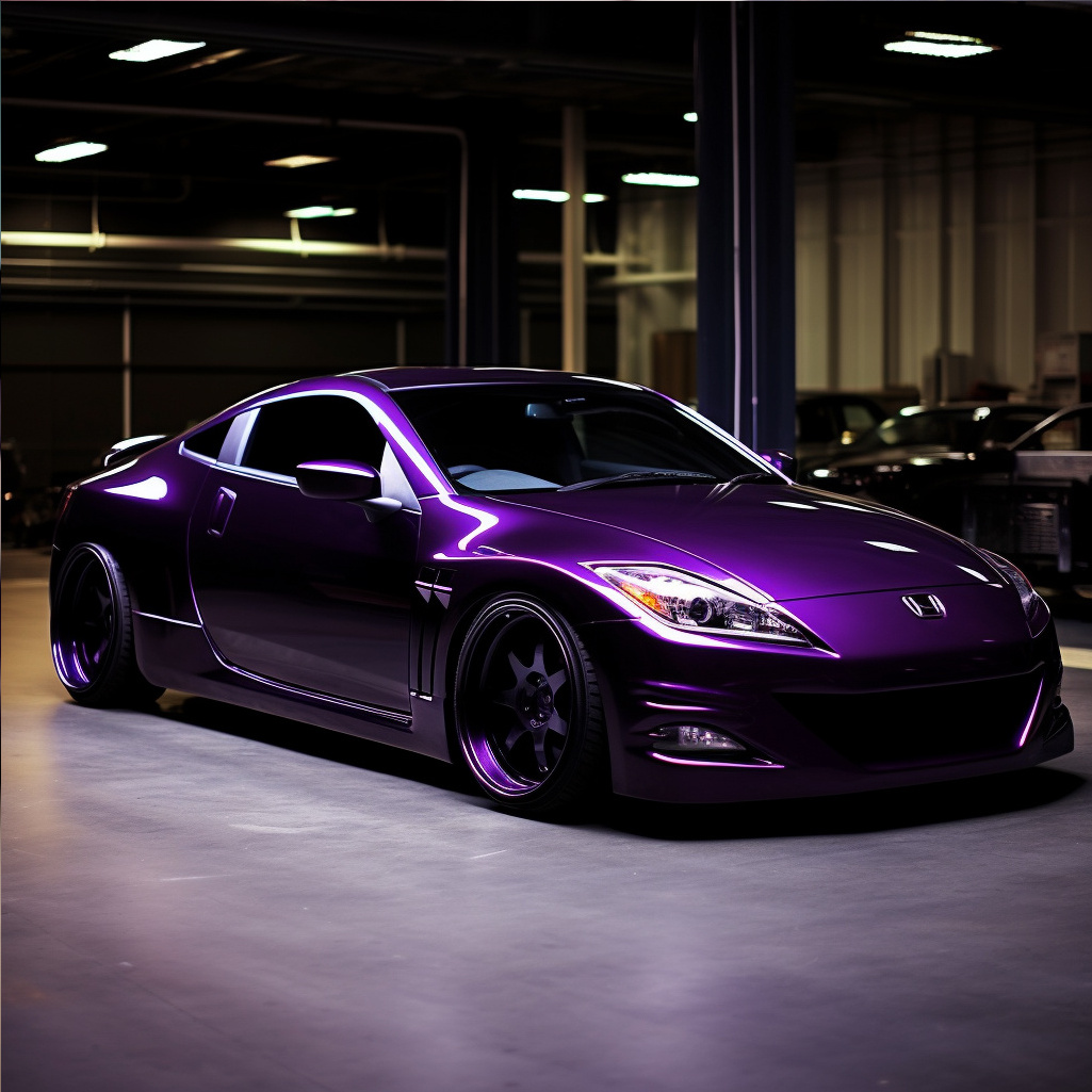 Super Bright  Glossy Purple Car Warping Film Vinyl WrapCar Wrapping Color Changing Film Car Laminating Film