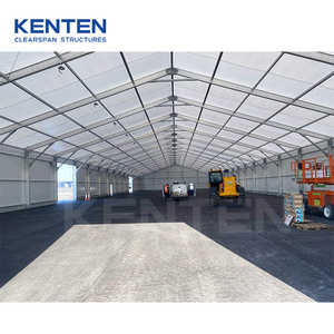 Large insulated temporary warehouse workshop storage hall high roof membrane structure heavy duty fire retardant industrial tent