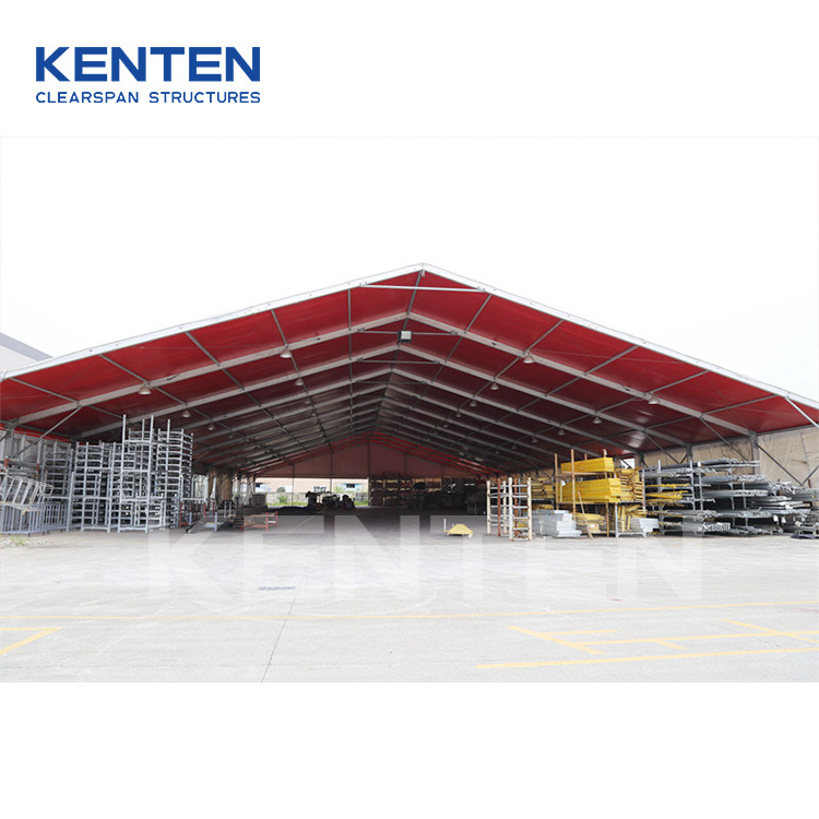 15x30 20x20 30x50 warehouse shelter prefabricated multi span portable structure warehouse temporary industrial construction tent