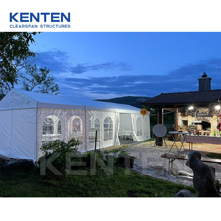 KENTEN maquee 25 x 15 wedding party tents for events outdoor enclosed tent with air conditioner large tent for wedding ceremony