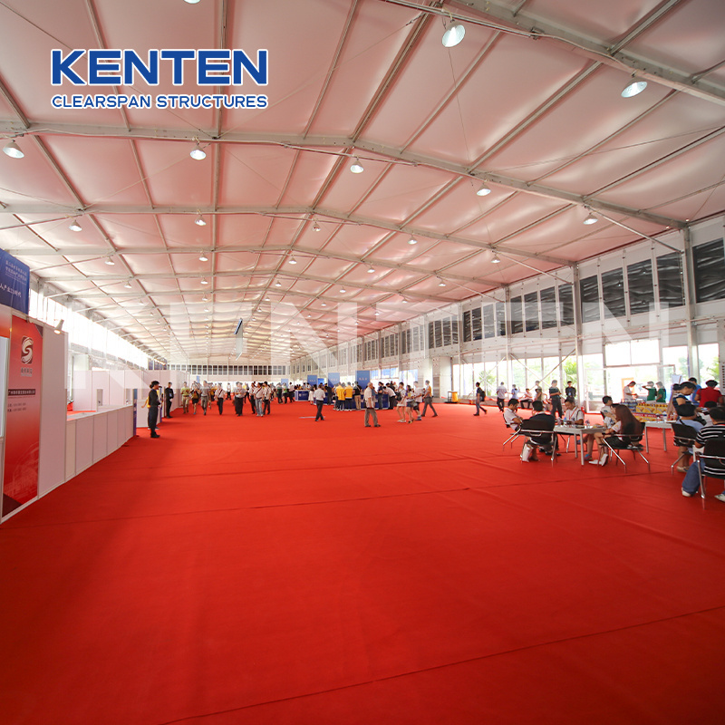 Thermal heat insulated frame double deck storey decker event inflatable exhibition two story floors tent for event 50000 people