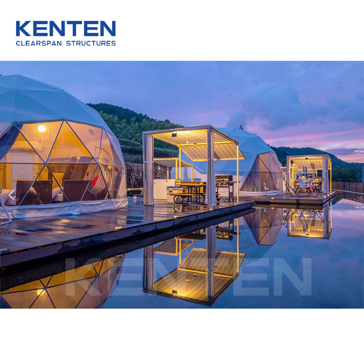 KENTEN custom quality PVC waterproof big heavy duty large dome tent structure