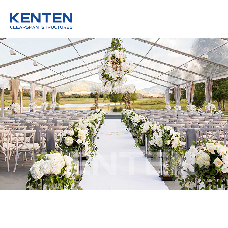 Party tent clear 10x30 20x20 40x20 30x50 20x40 membrane structure waterproof canopy wedding tent pole and peg tents for wedding