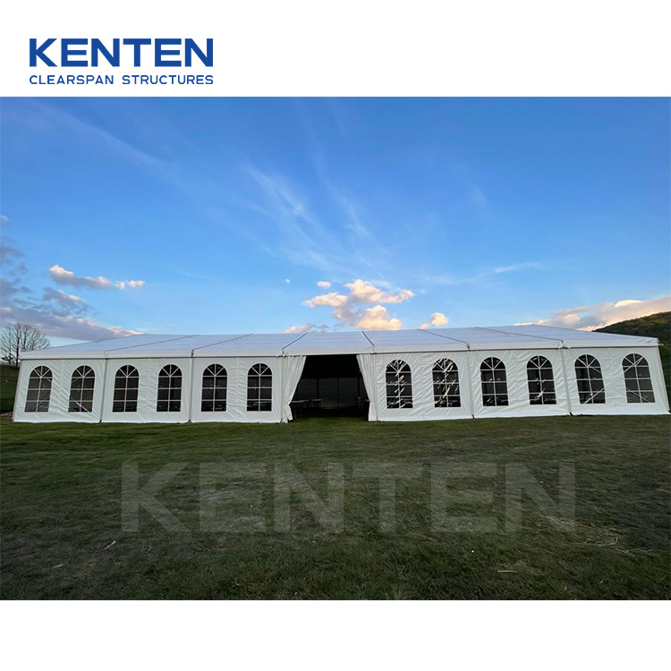 KENTEN maquee 25 x 15 wedding party tents for events outdoor enclosed tent with air conditioner large tent for wedding ceremony