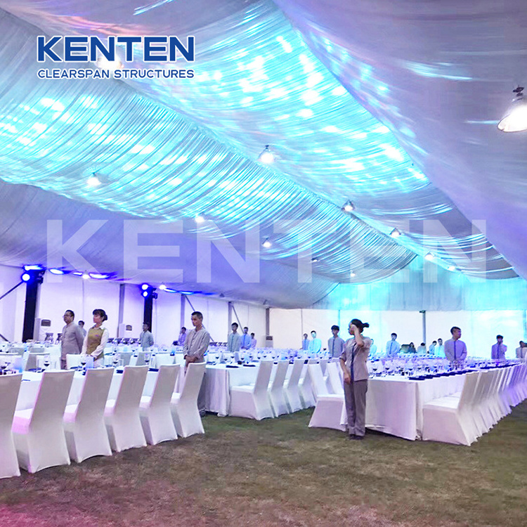 Aluminum frame waterproof white wed tent china marquee hall tent 500 people modern event wedding party tents for 500 people