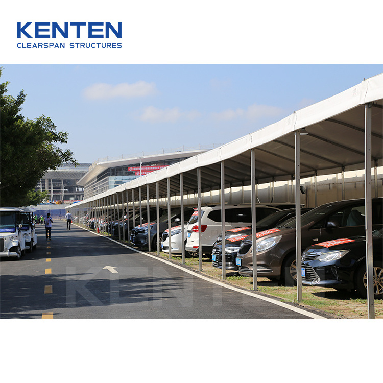 Canopies stretch carport tent china heavy duty mobile isolated outdoor storage car garages pvc industrial canopy 30x50 shelter