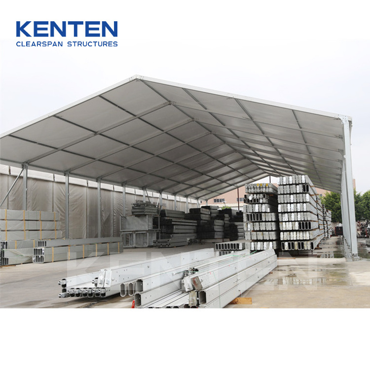 15x30 20x20 30x50 warehouse shelter prefabricated multi span portable structure warehouse temporary industrial construction tent