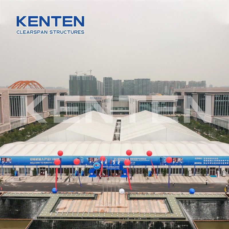 Thermal heat insulated frame double deck storey decker event inflatable exhibition two story floors tent for event 50000 people