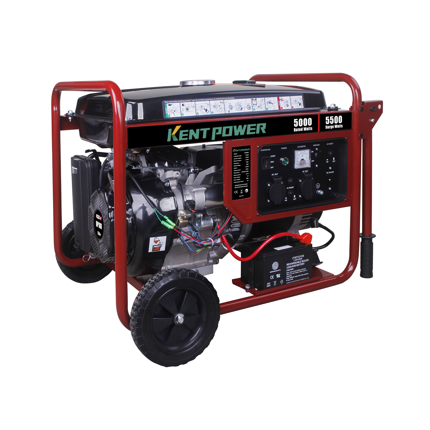 China Mini 5kw 5kva Air Cooling Petrol Household Benzin Electric Power Gasoline Generators 5000w