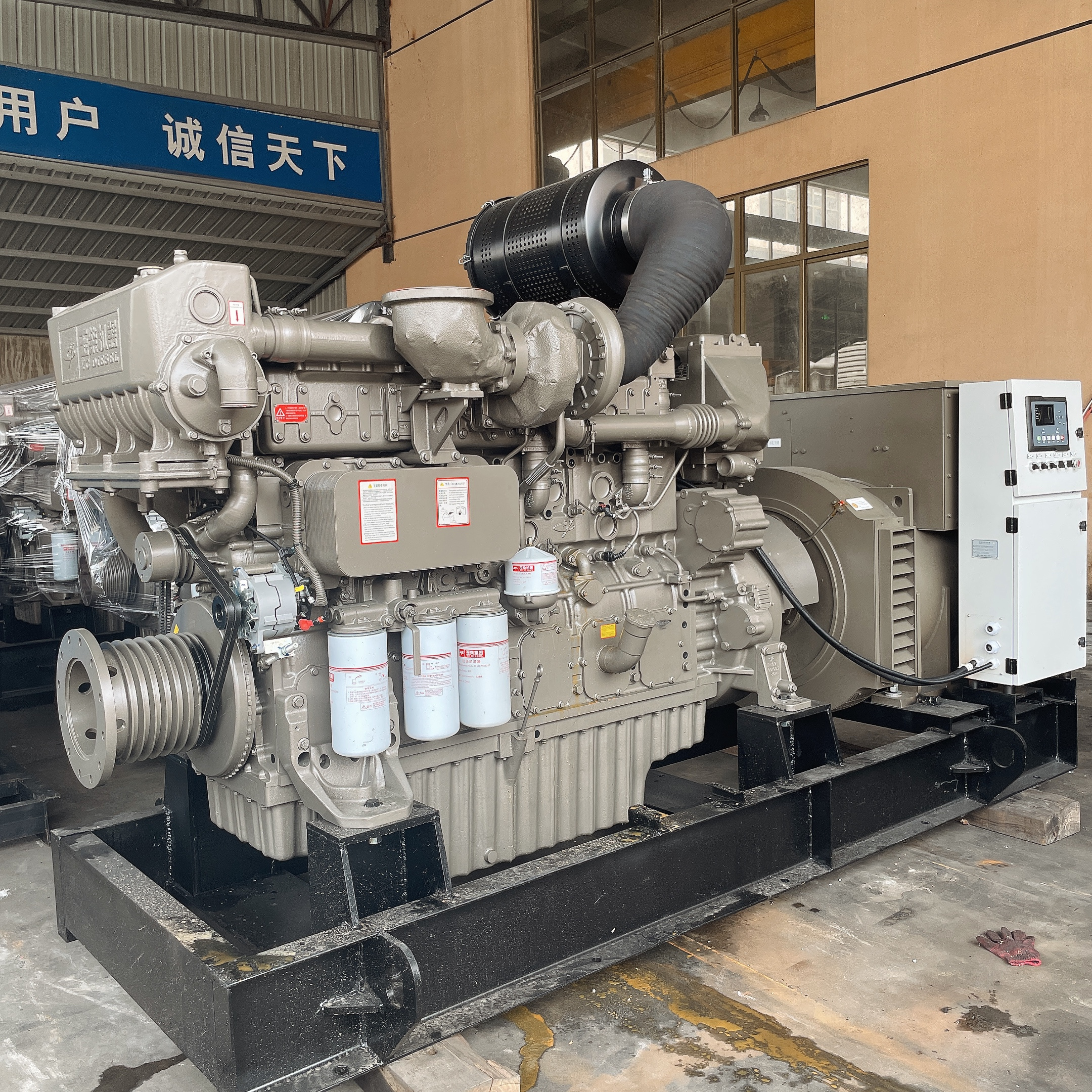 Open Frame Biomass electricity generation plant  100kw 125kva 220v 3phase chp syngas wood fired electric generator