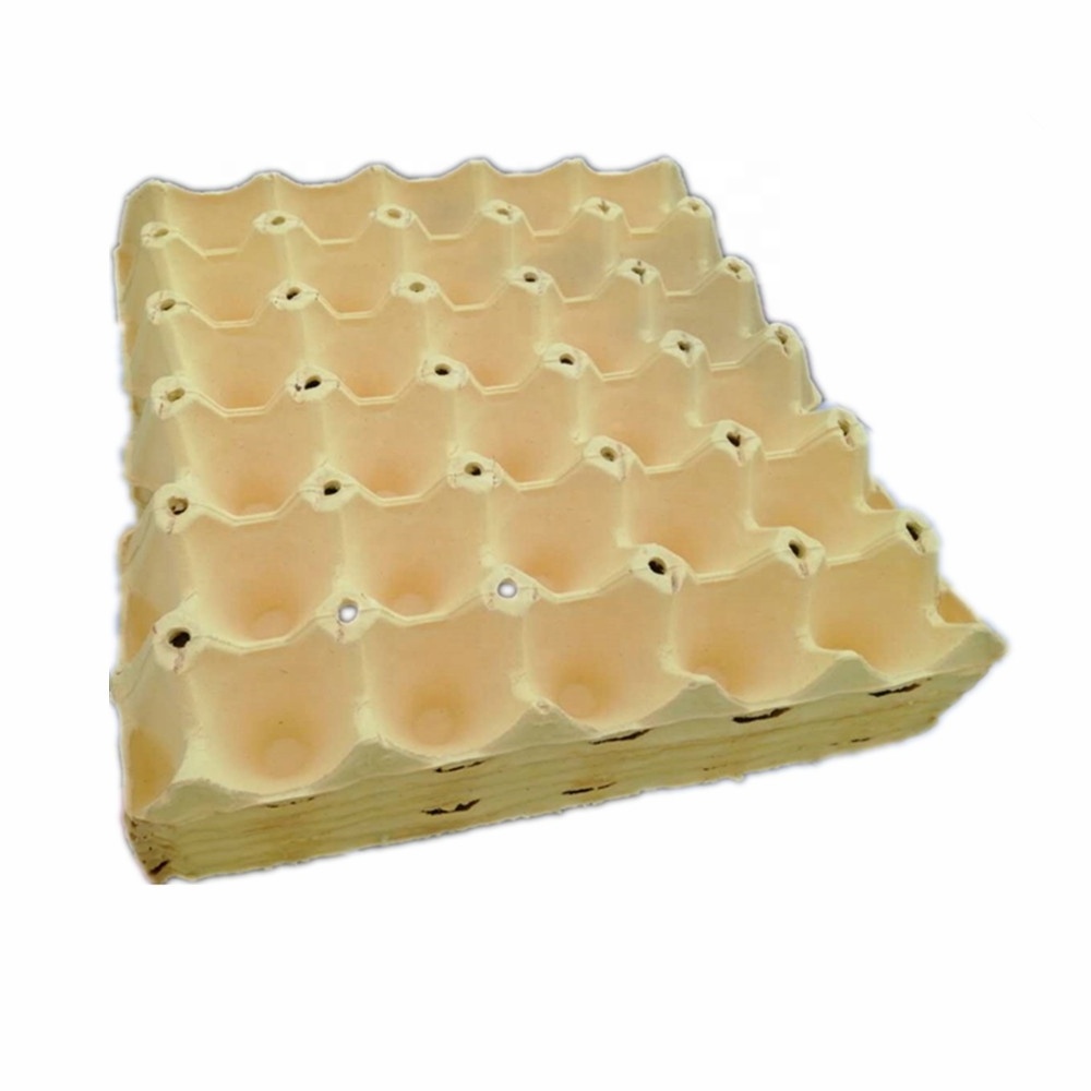 Wholesale biodegradable egg cartons 30 pack cardboard pulp paper egg box tray