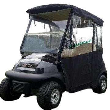 KNL 3 Sided Drivable Golf Cart Enclosure With Zippered Door For Club Car Precedent V2 Model