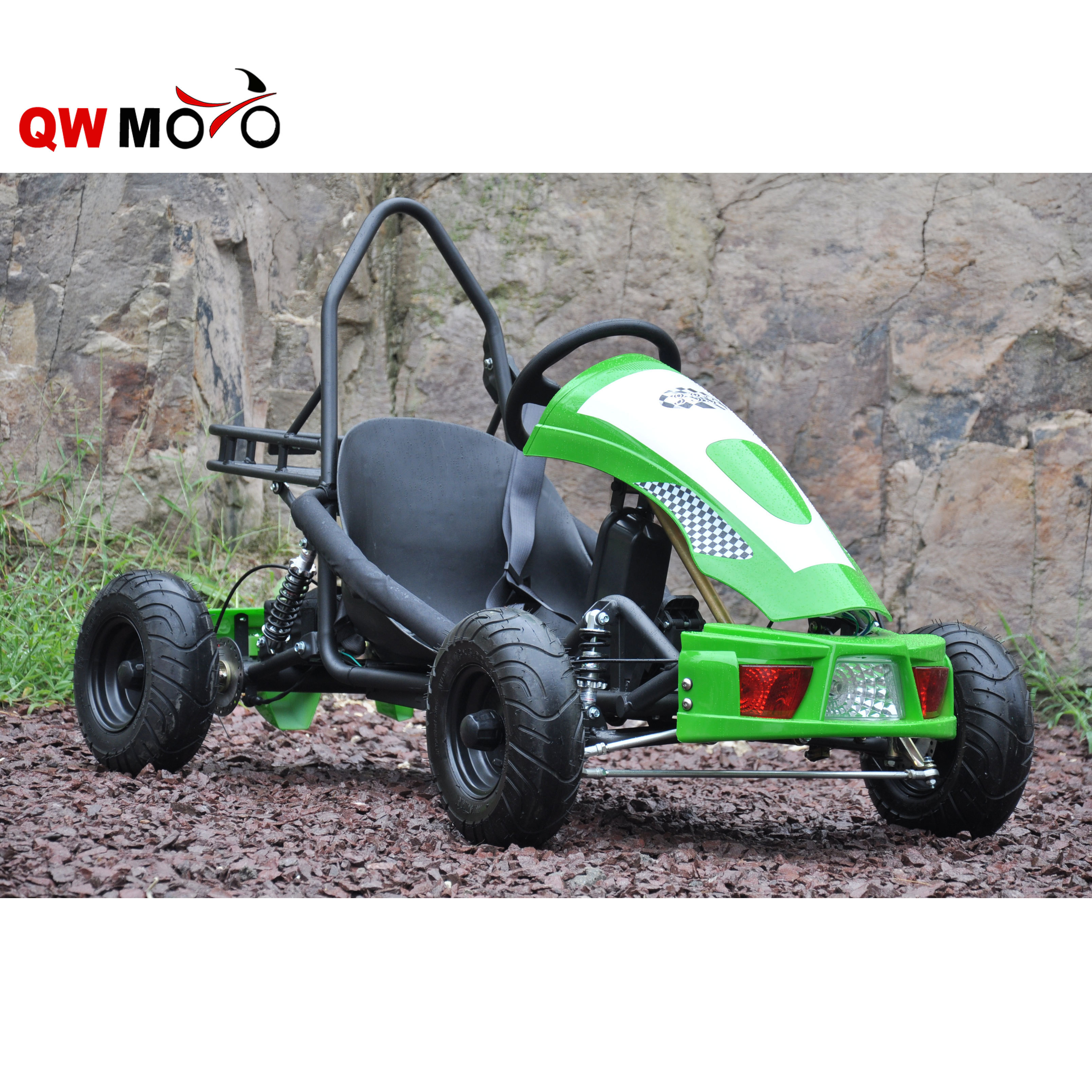 QWMOTO Racing adult Go Kart buggy 196CC 200CC cheap gas powered go karts for sale