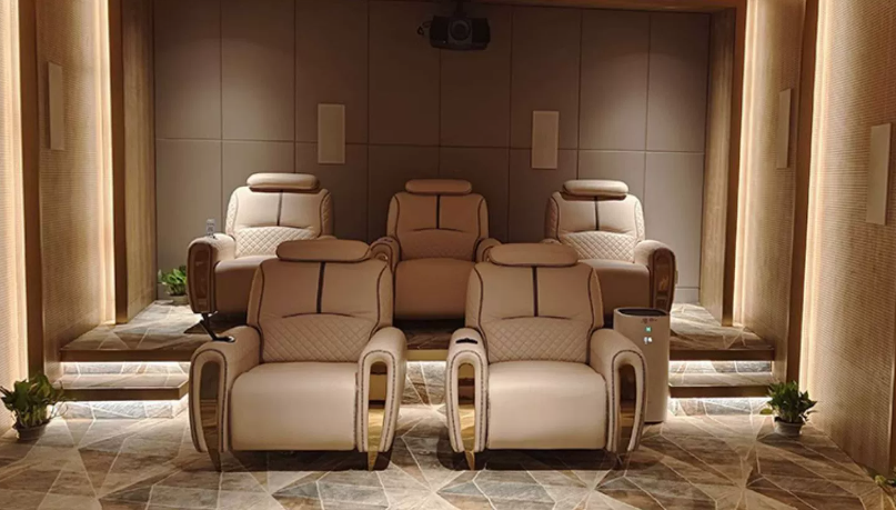 Home Theater Luxury Leather Massage Sofa Recliners Seats Cinema Movie Reclining Chair Seating Recliner Sof Home Theate Furniture