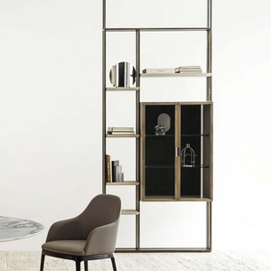 New Design Bookshelf Bedroom Stainless Steel Office Bookshelf Minimalist Bookshelf For Multi-functional Shelf