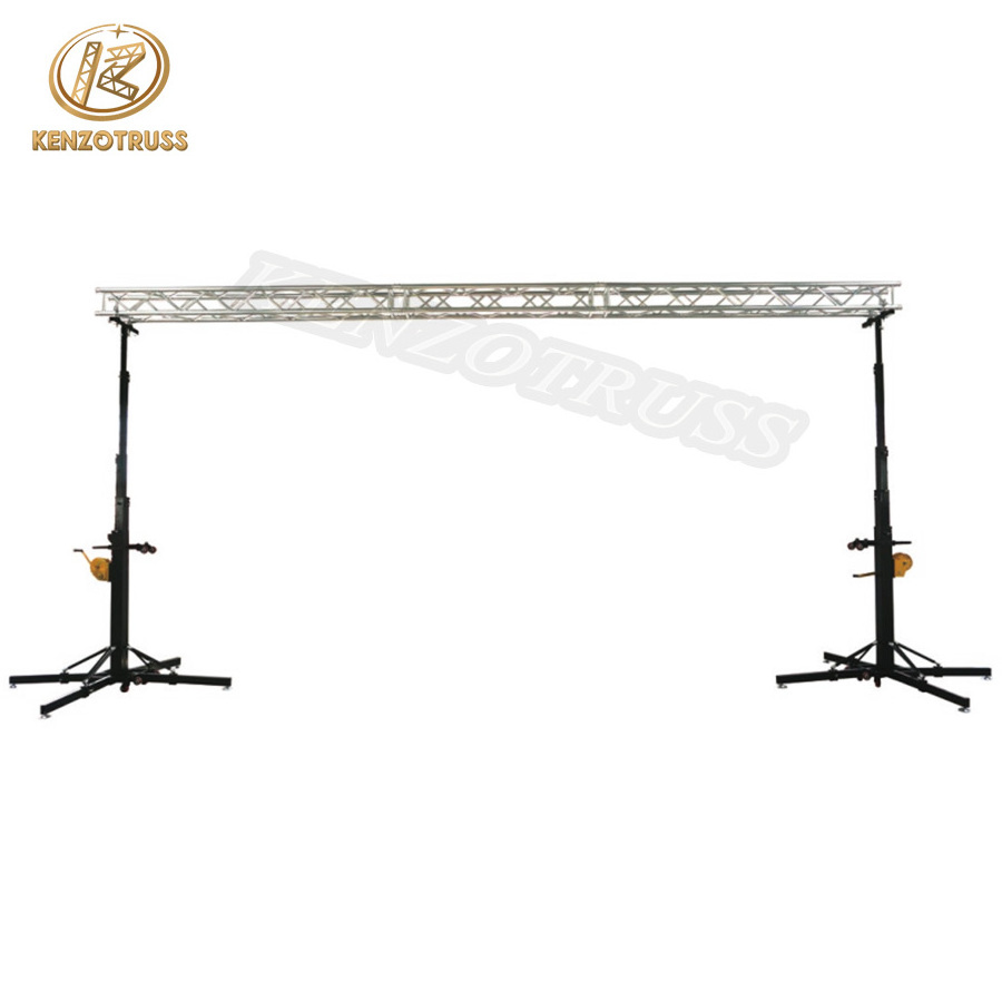 Lighting truss stand, elevator tower, lift tower truss crank