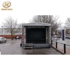 Event Stage Rental Portable Outdoor Staging with Trusses and Cover