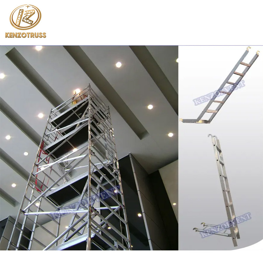 Aluminium Scaffold Ladder Easy Install Scaffolding Platform For Construction